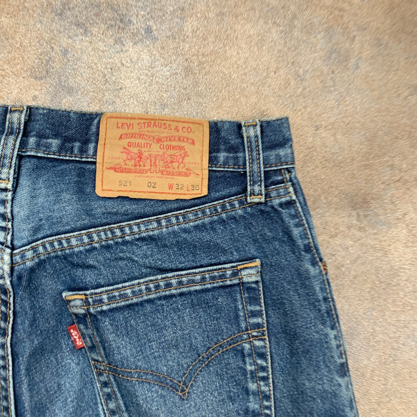 Vintage LEVI'S 521 Jeans W32 L25 Mens Regular Fit Straight Blue