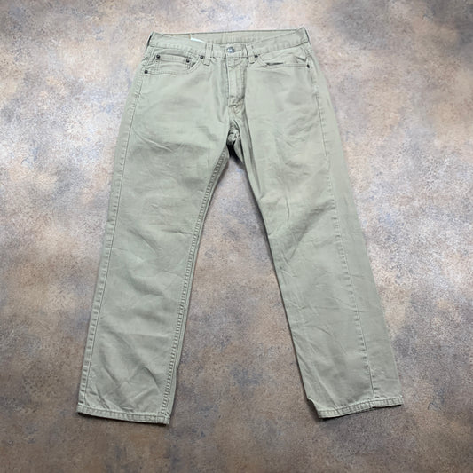 LEVI'S 559 Jeans W32 L29 Mens Regular Fit Straight Beige