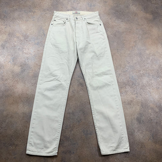 Vintage LEVI'S Jeans W30 L31 Mens Regular Fit Straight Beige