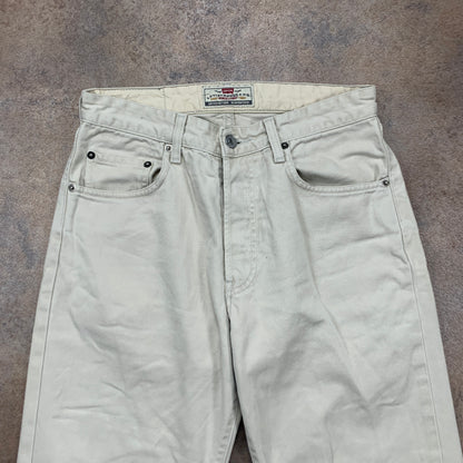 Vintage LEVI'S Jeans W30 L31 Mens Regular Fit Straight Beige