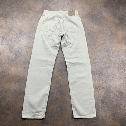 Vintage LEVI'S Jeans W30 L31 Mens Regular Fit Straight Beige