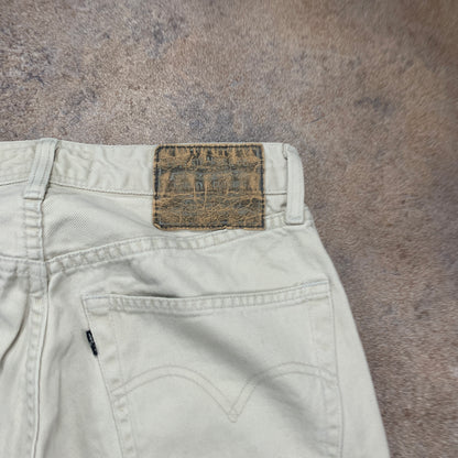 Vintage LEVI'S Jeans W30 L31 Mens Regular Fit Straight Beige