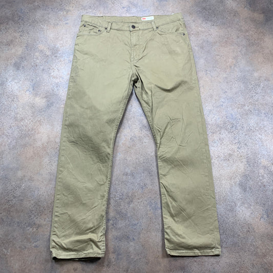 Wrangler Jeans W38 L30 Mens Slim Fit Beige