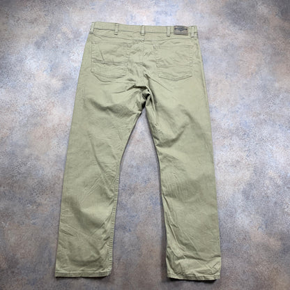 Wrangler Jeans W38 L30 Mens Slim Fit Beige