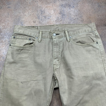 Vintage LEVI'S 514 Jeans W34 L30 Mens Regular Fit Straight Beige