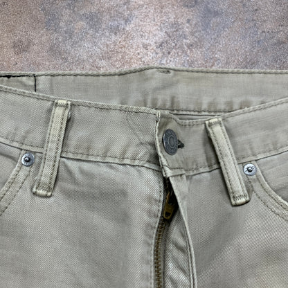 Vintage LEVI'S 514 Jeans W34 L30 Mens Regular Fit Straight Beige