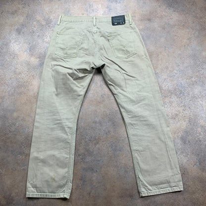Vintage LEVI'S 514 Jeans W34 L30 Mens Regular Fit Straight Beige