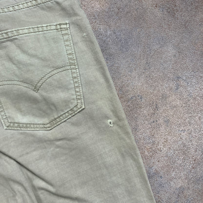 Vintage LEVI'S 514 Jeans W34 L30 Mens Regular Fit Straight Beige