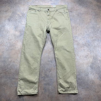 Wrangler Jeans W38 L30 Mens Slim Fit Beige