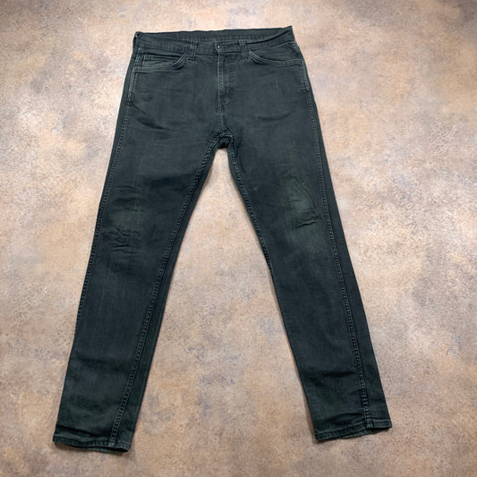 LEVI'S 508 Jeans W32 L32 Mens Slim Fit Straight Green