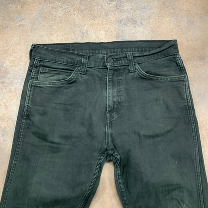 LEVI'S 508 Jeans W32 L32 Mens Slim Fit Straight Green