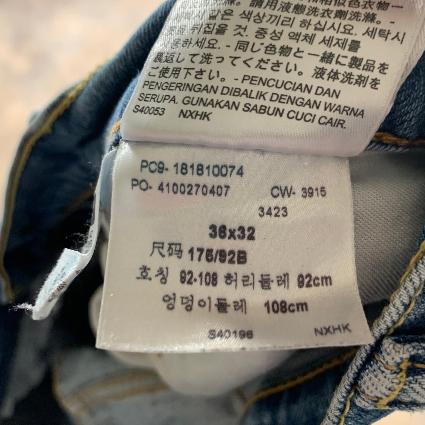 LEVI'S 541 Jeans W37 L30 Mens Slim Fit Tapered Blue
