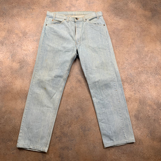 Vintage 1970s LEVI'S Jeans W36 L30 Mens Regular Fit Straight Blue