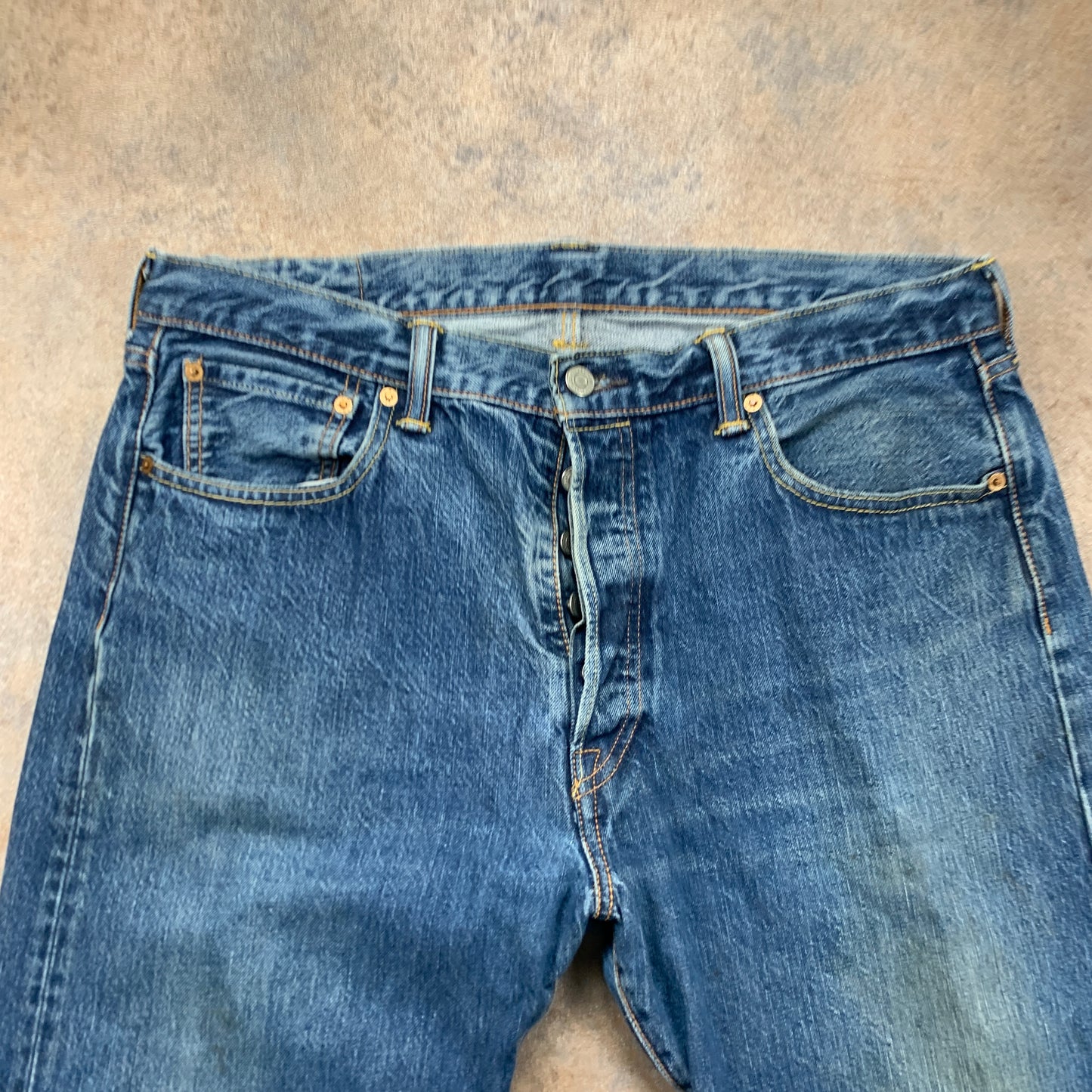 LEVI'S 501 Jeans W36 L30 Mens Regular Fit Straight Blue