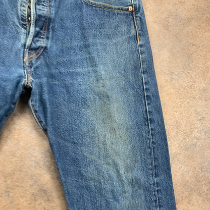 LEVI'S 501 Jeans W36 L30 Mens Regular Fit Straight Blue