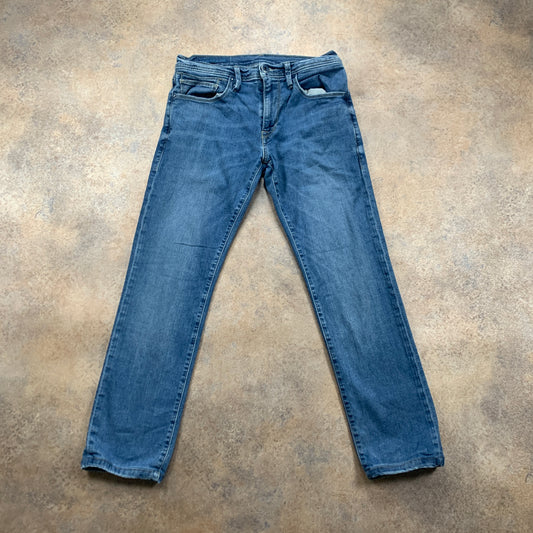 LEVI'S 65504 Jeans W30 L27 Mens Slim Fit Straight Blue