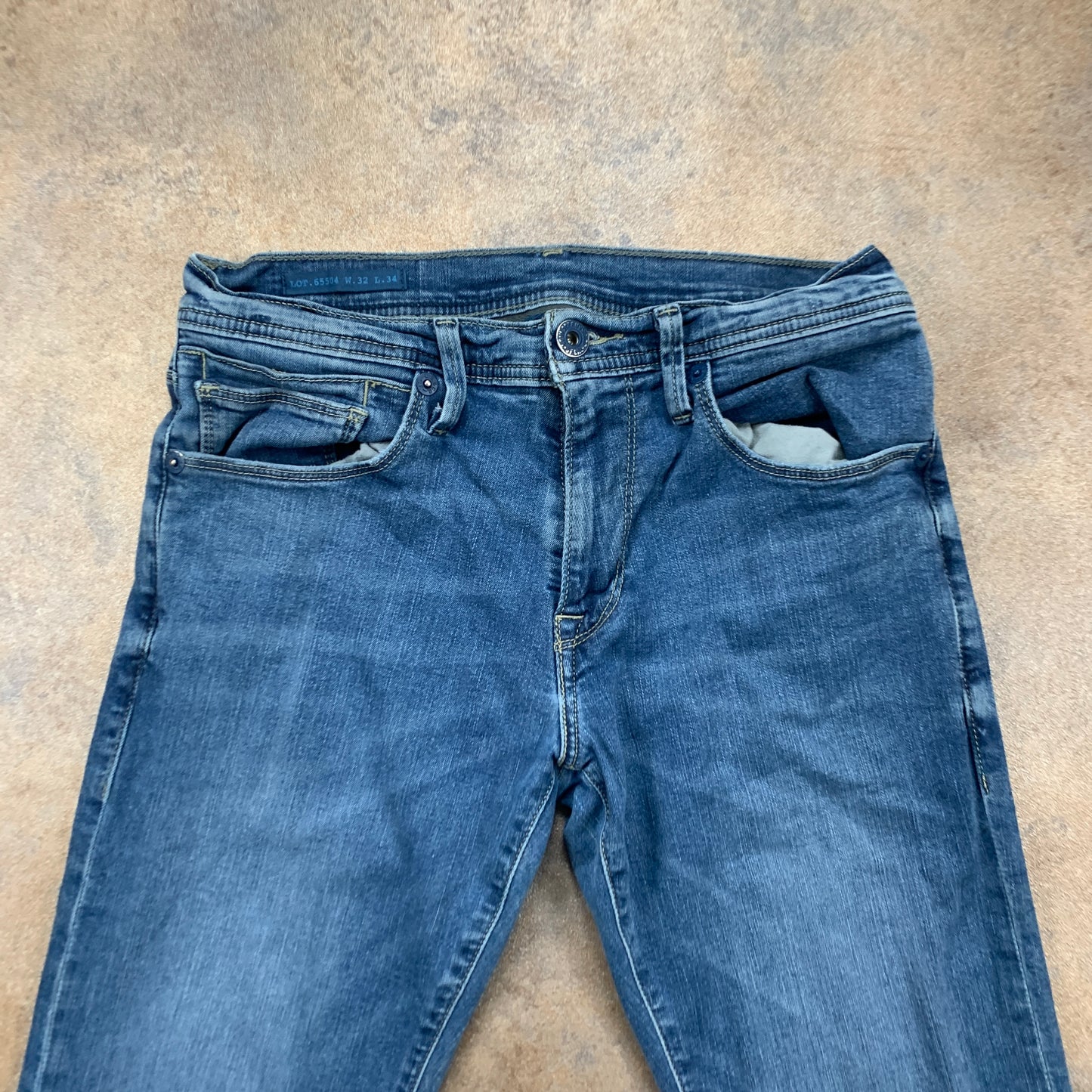 LEVI'S 65504 Jeans W30 L27 Mens Slim Fit Straight Blue