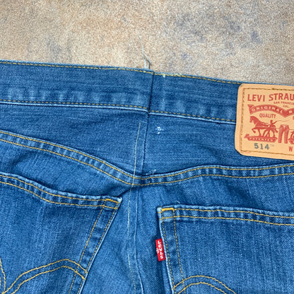 LEVI'S 514 Jeans W34 L30 Mens Regular Fit Straight Blue