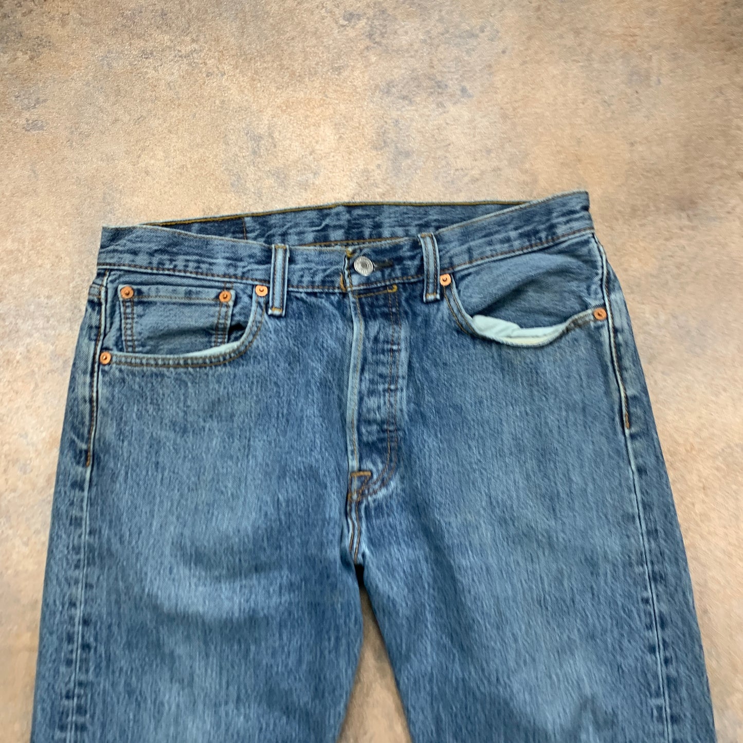 LEVI'S 501 Jeans W32 L30 Mens Regular Fit Straight Blue