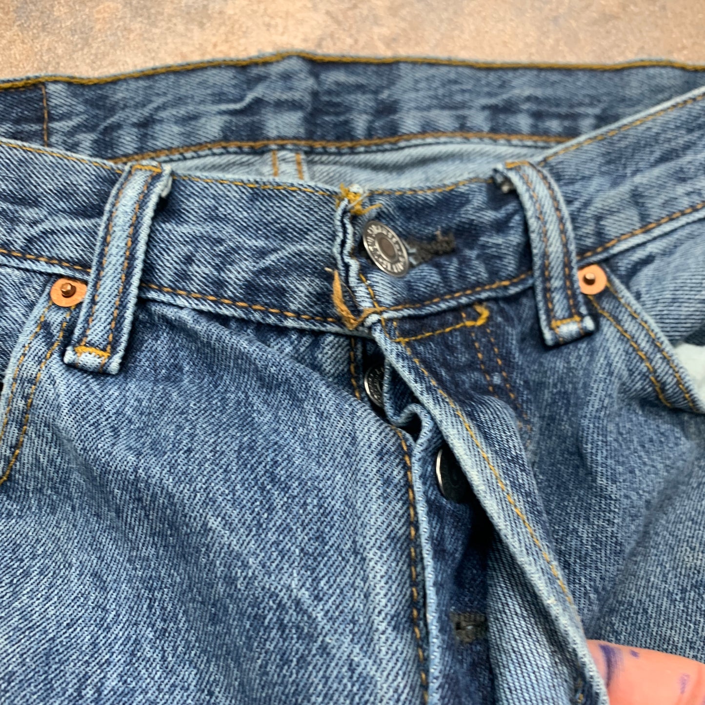 LEVI'S 501 Jeans W32 L30 Mens Regular Fit Straight Blue