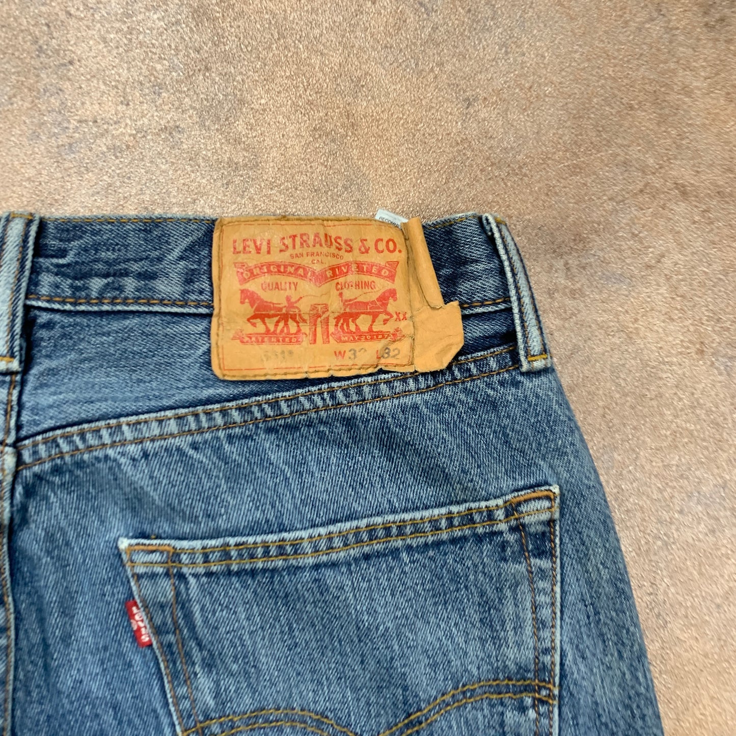 LEVI'S 501 Jeans W32 L30 Mens Regular Fit Straight Blue