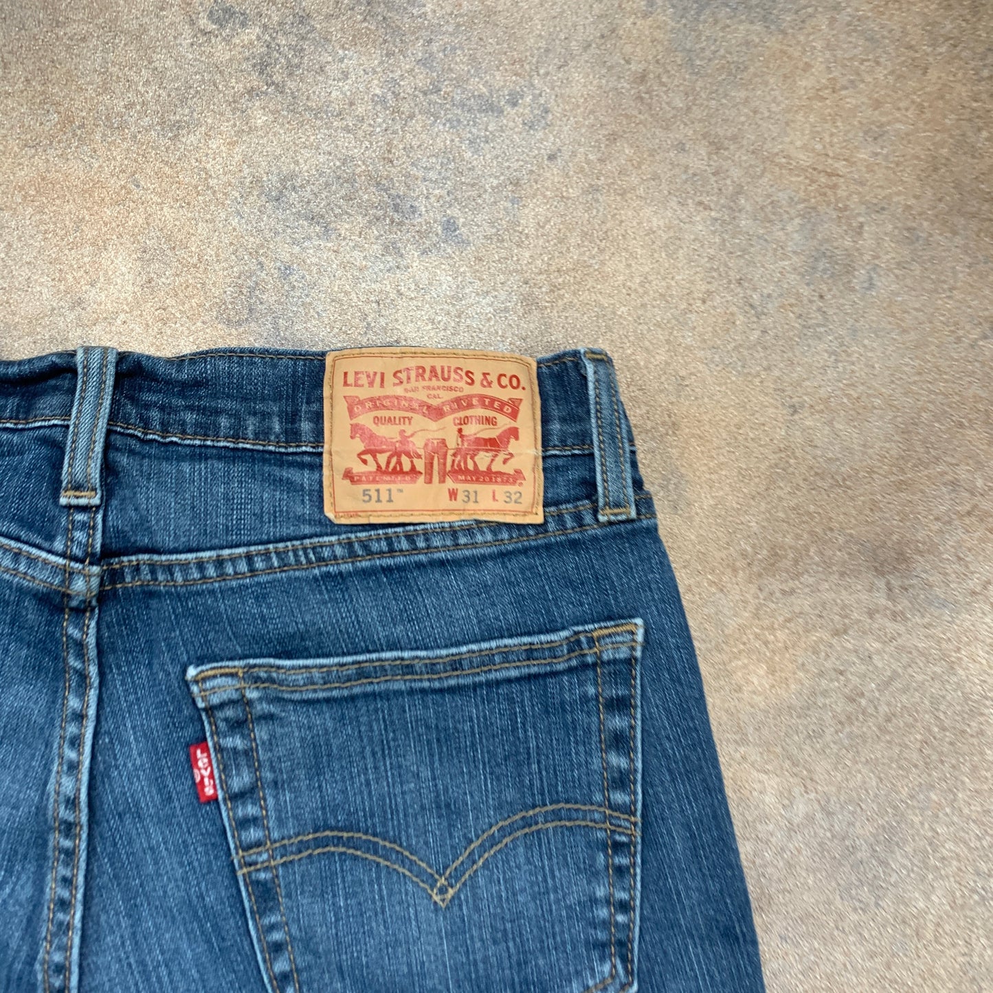 LEVI'S 511 Jeans W31 L31 Mens Slim Fit Blue