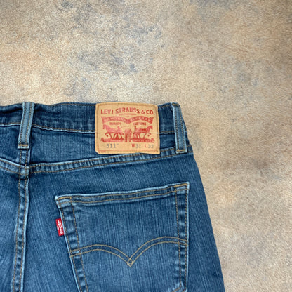 LEVI'S 511 Jeans W31 L31 Mens Slim Fit Blue