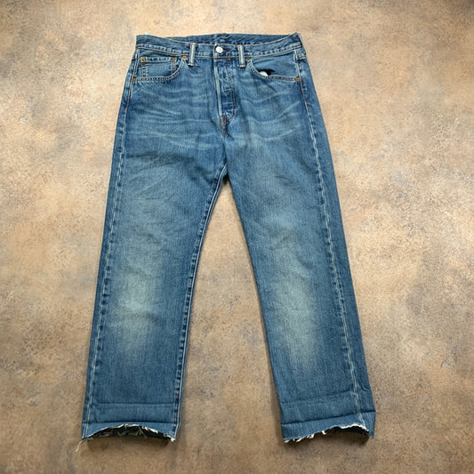LEVI'S 501 Jeans W32 L27 Mens Regular Fit Straight Blue