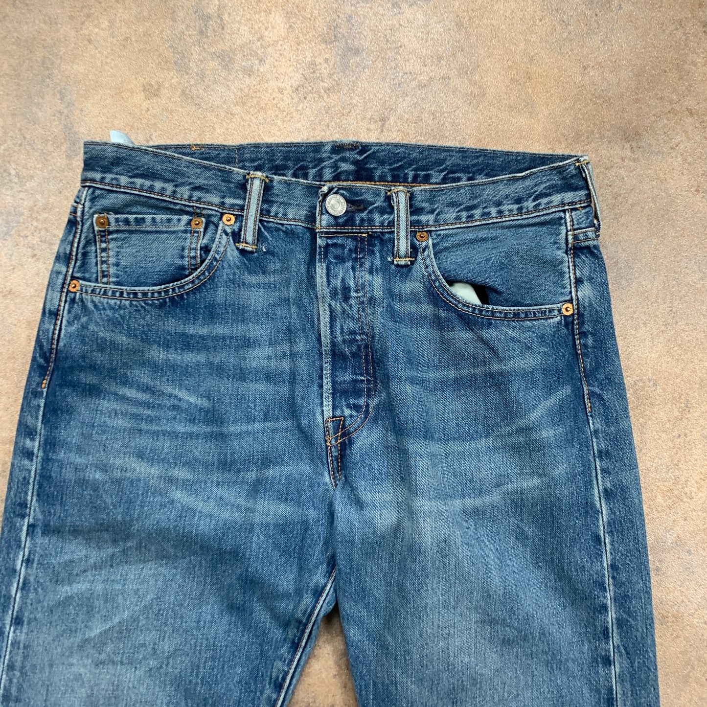 LEVI'S 501 Jeans W32 L27 Mens Regular Fit Straight Blue