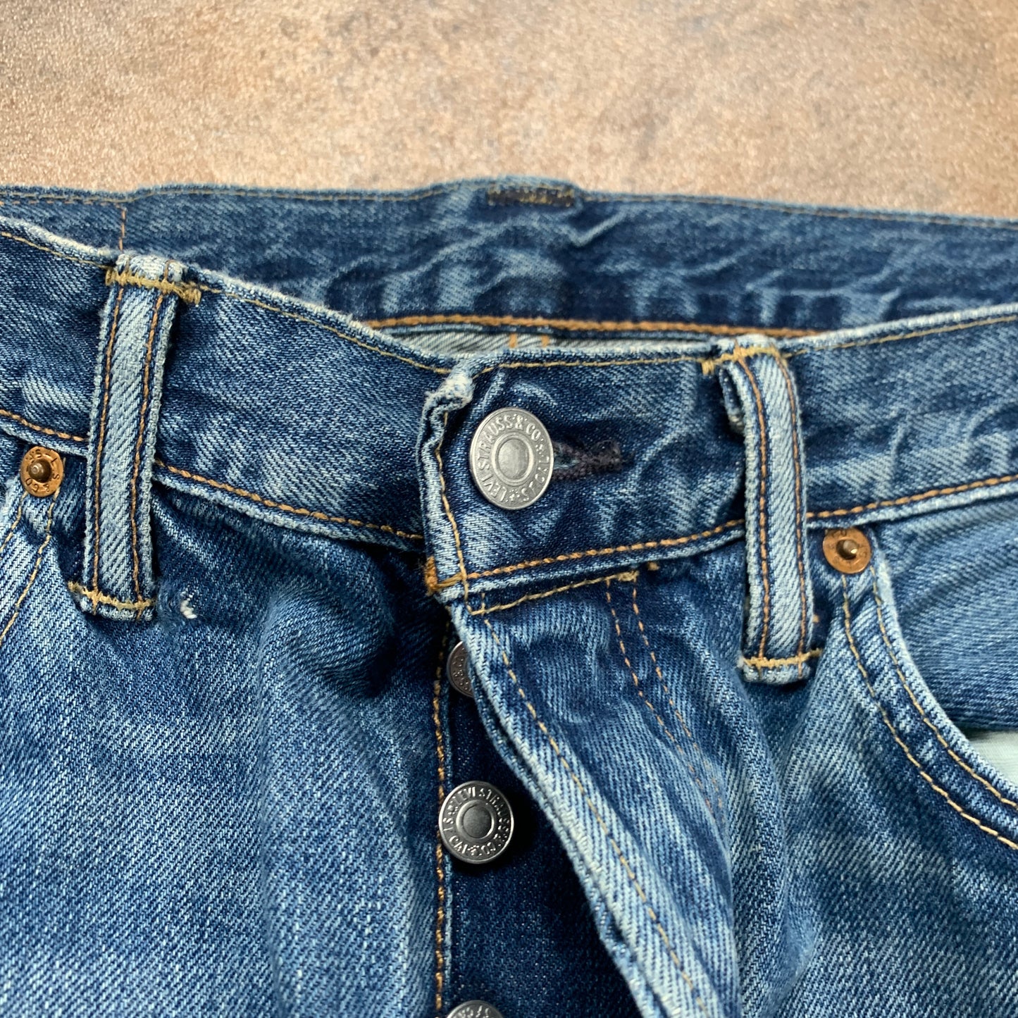 LEVI'S 501 Jeans W32 L27 Mens Regular Fit Straight Blue