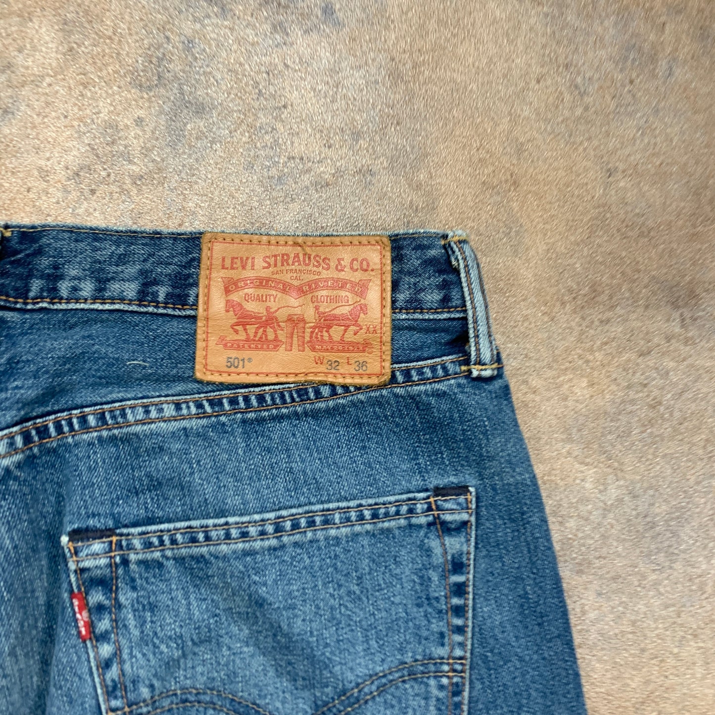 LEVI'S 501 Jeans W32 L27 Mens Regular Fit Straight Blue