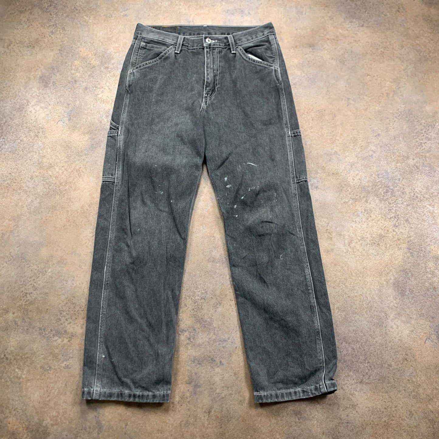 LEVI'S Stay Loose Jeans W29 L30 Mens Relaxed Fit Straight Grey
