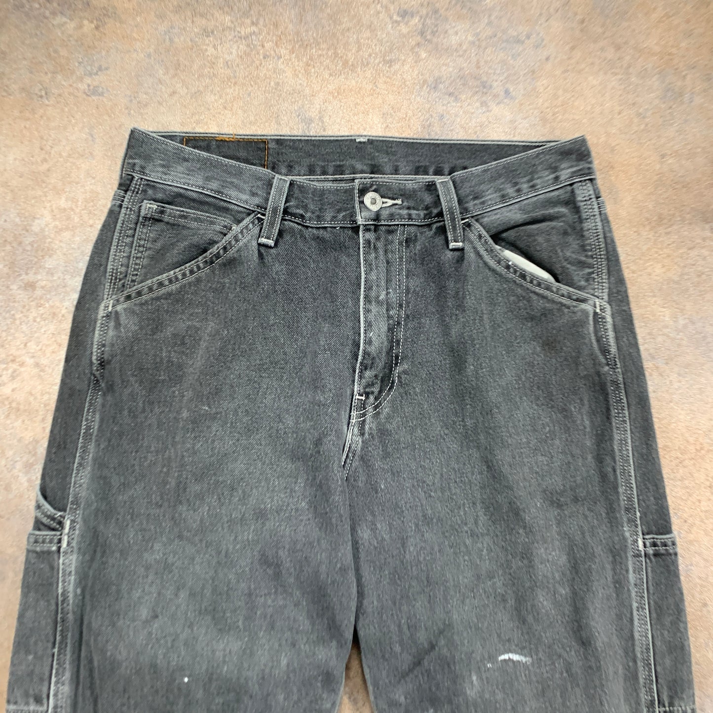 LEVI'S Stay Loose Jeans W29 L30 Mens Relaxed Fit Straight Grey