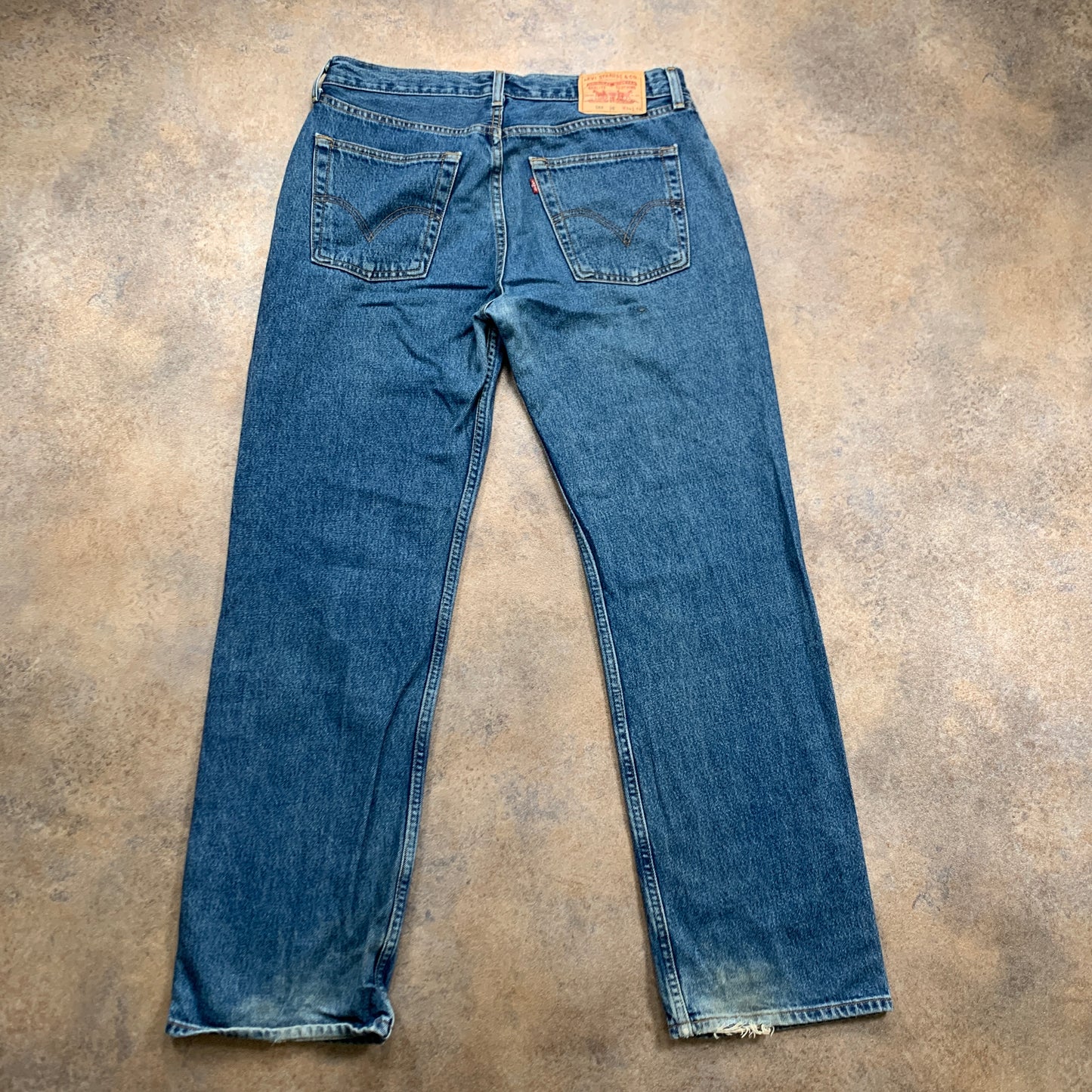 Vintage LEVI'S 582 Jeans W34 L32 Mens Relaxed Fit Straight Blue