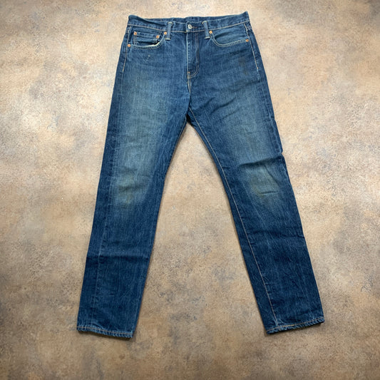 LEVI'S 522 Jeans W32 L31 Mens Slim Fit Tapered Blue