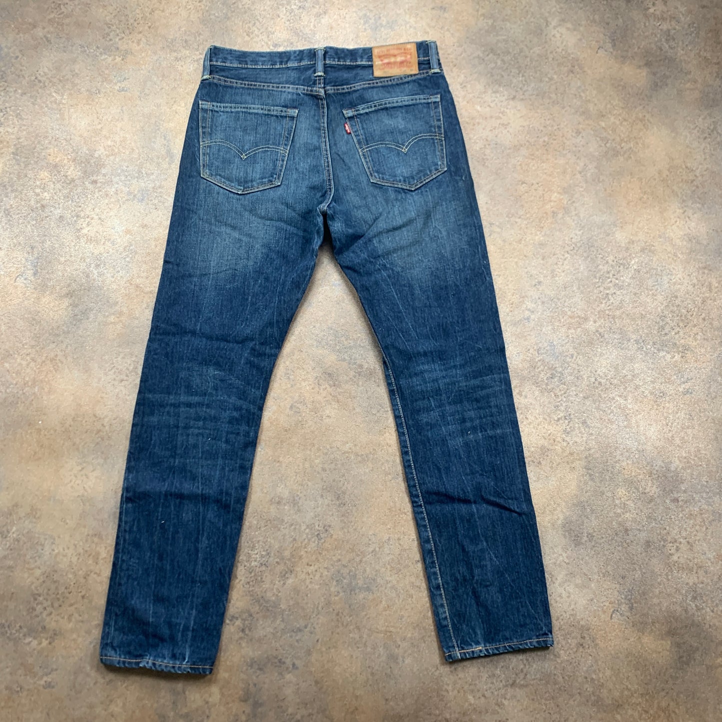 LEVI'S 522 Jeans W32 L31 Mens Slim Fit Tapered Blue