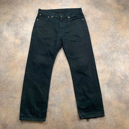 Vintage LEVI'S 751 Jeans W34 L30 Mens Regular Fit Straight Black