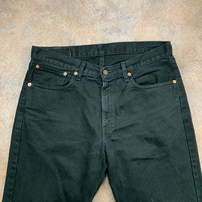 Vintage LEVI'S 751 Jeans W34 L30 Mens Regular Fit Straight Black