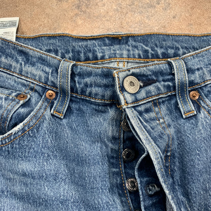 LEVI'S 501 Jeans W32 L30 Mens Slim Fit Straight Blue