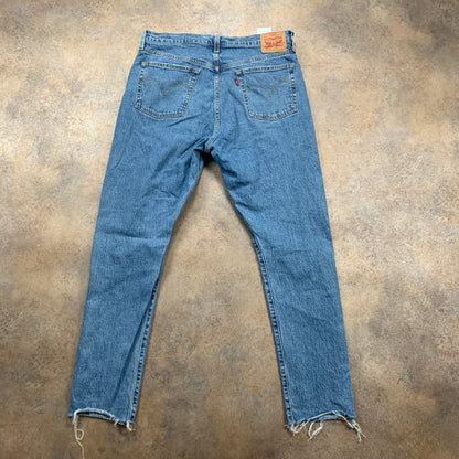 LEVI'S 501 Jeans W32 L30 Mens Slim Fit Straight Blue