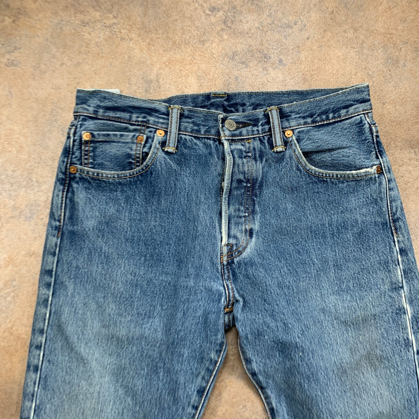 LEVI'S 501 Jeans W30 L32 Mens Regular Fit Straight Blue