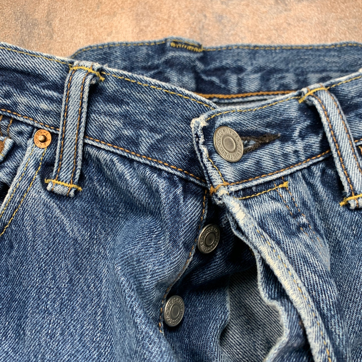LEVI'S 501 Jeans W30 L32 Mens Regular Fit Straight Blue