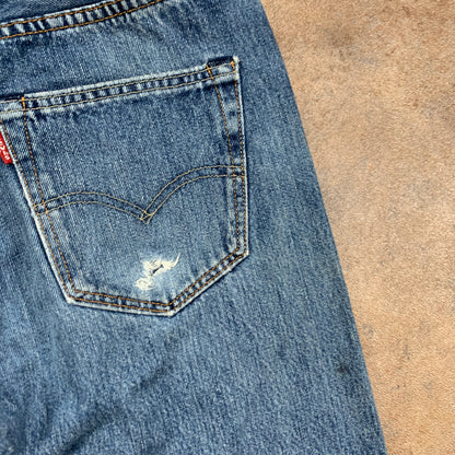 LEVI'S 501 Jeans W30 L32 Mens Regular Fit Straight Blue