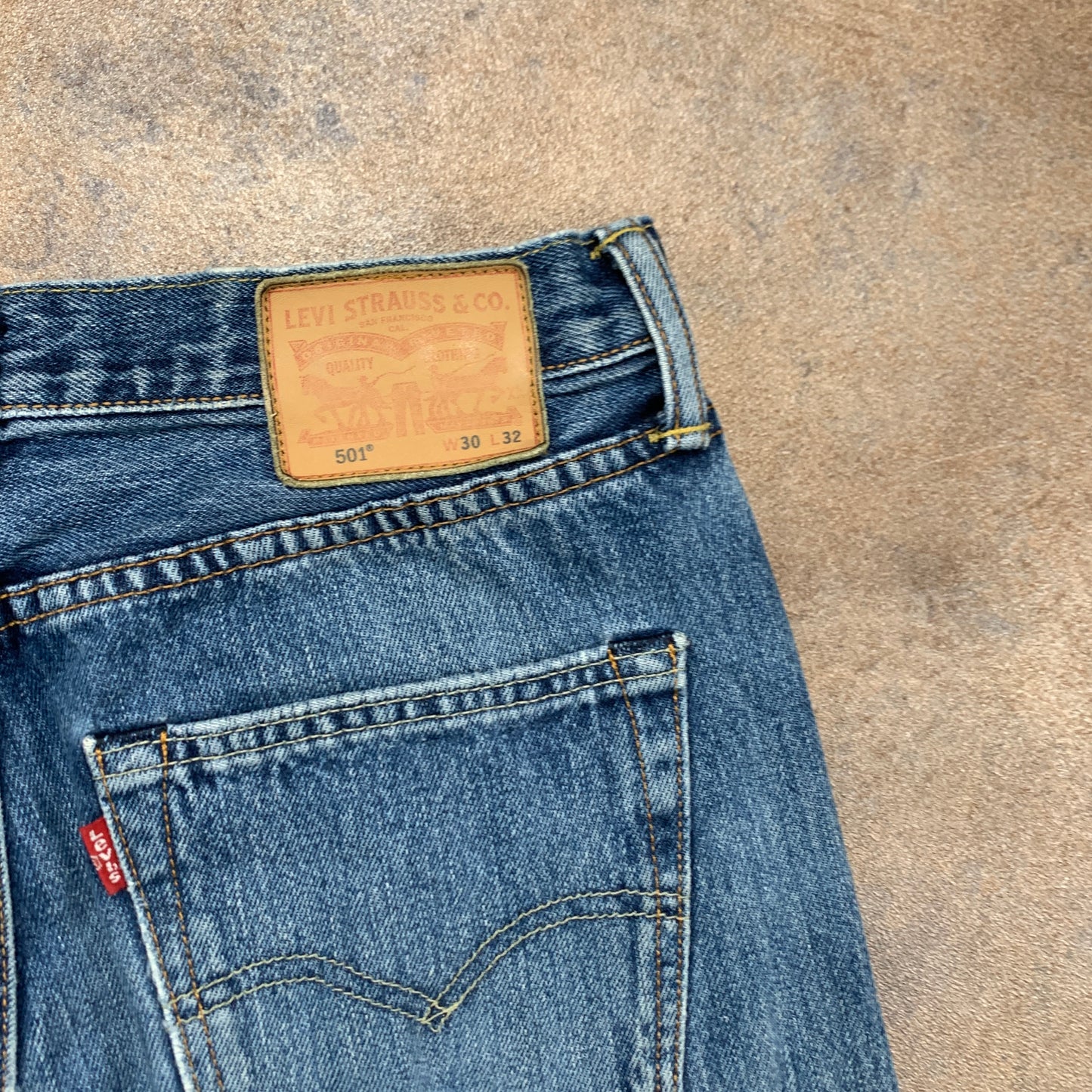 LEVI'S 501 Jeans W30 L32 Mens Regular Fit Straight Blue