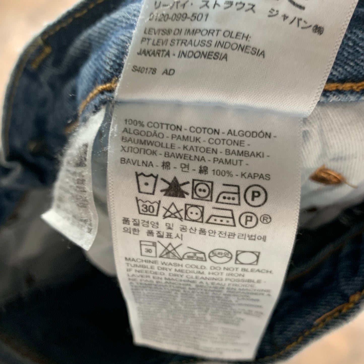 LEVI'S 501 Jeans W30 L32 Mens Regular Fit Straight Blue