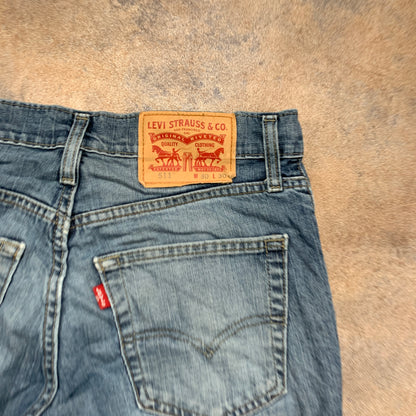 LEVI'S 511 Jeans W30 L30 Mens Slim Fit Blue