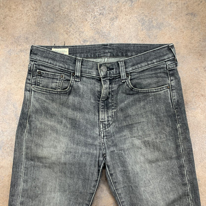 LEVI'S 519 Jeans W30 L31 Mens Skinny Fit Grey