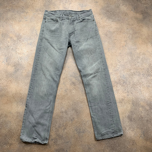 LEVI'S 504 Jeans W31 L30 Mens Regular Fit Straight Grey