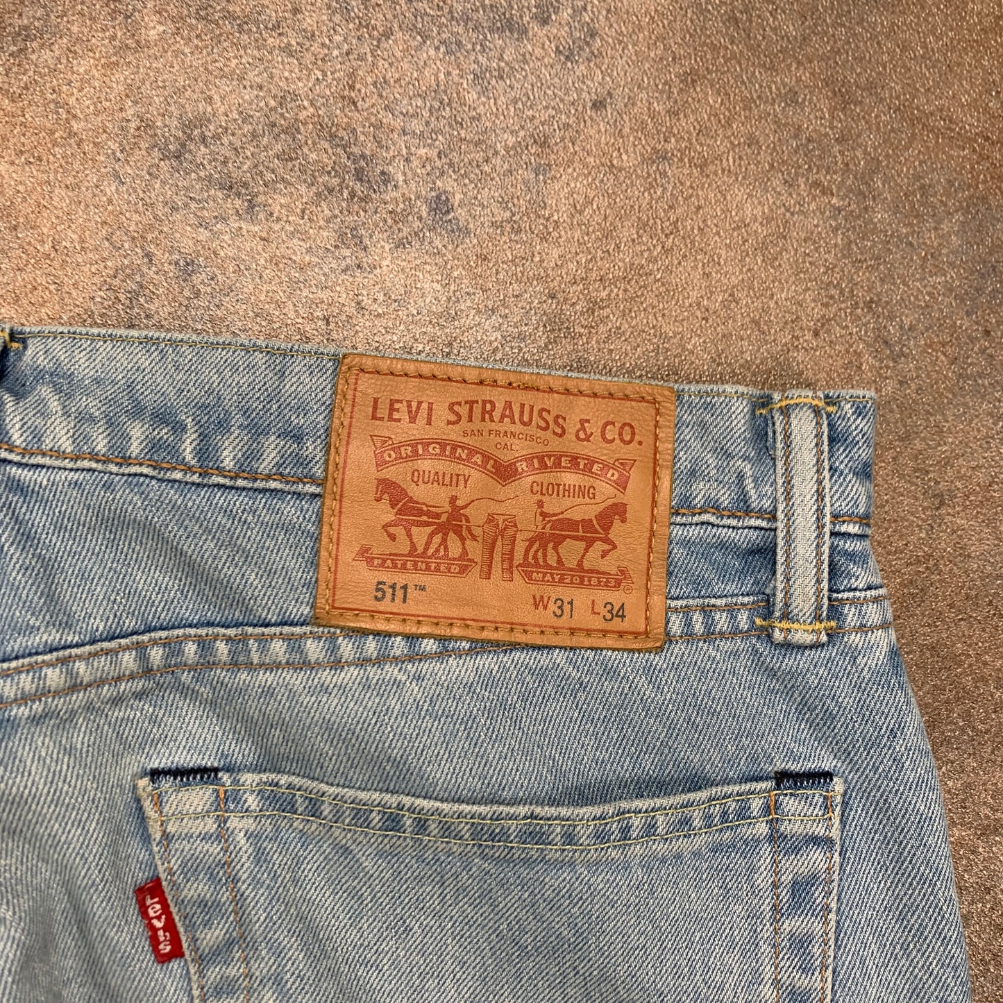 LEVI'S 511 Jeans W31 L34 Mens Slim Fit Blue