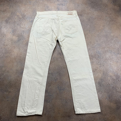 Vintage LEVI'S 539 Jeans W33 L30 Mens Relaxed Fit Straight White 90s